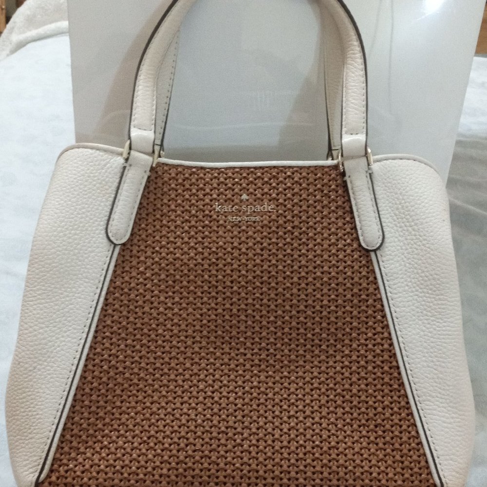 Kate Spade Jackson Cane Satchel with crossbody strap